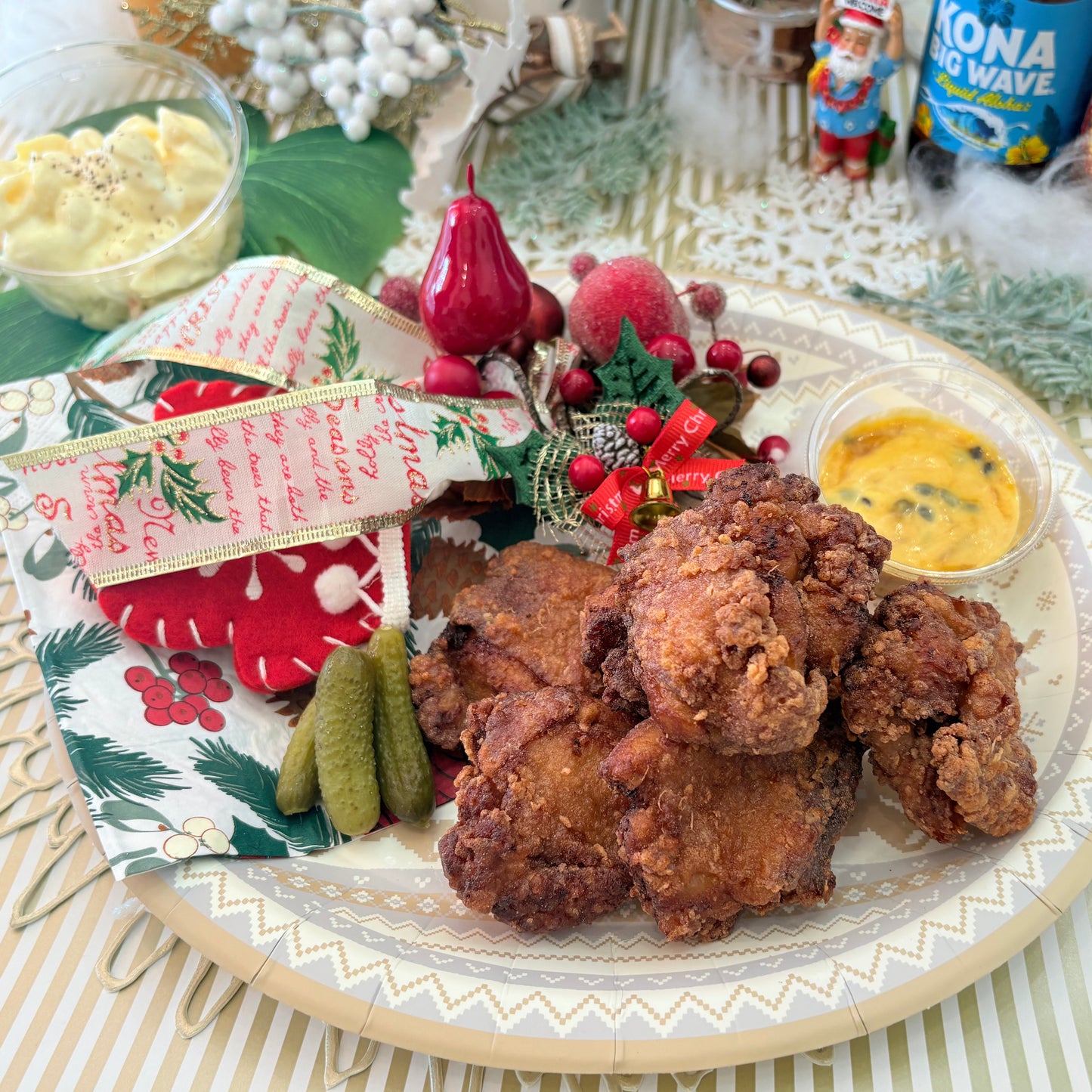 MINOAKA クリスマス限定モチコチキンBOX マカロニサラダ付き（2人向け）